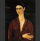 Frida Paintings - Self Portrait by Frida Kahlo